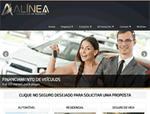 Tablet Screenshot of alineaseguros.com.br